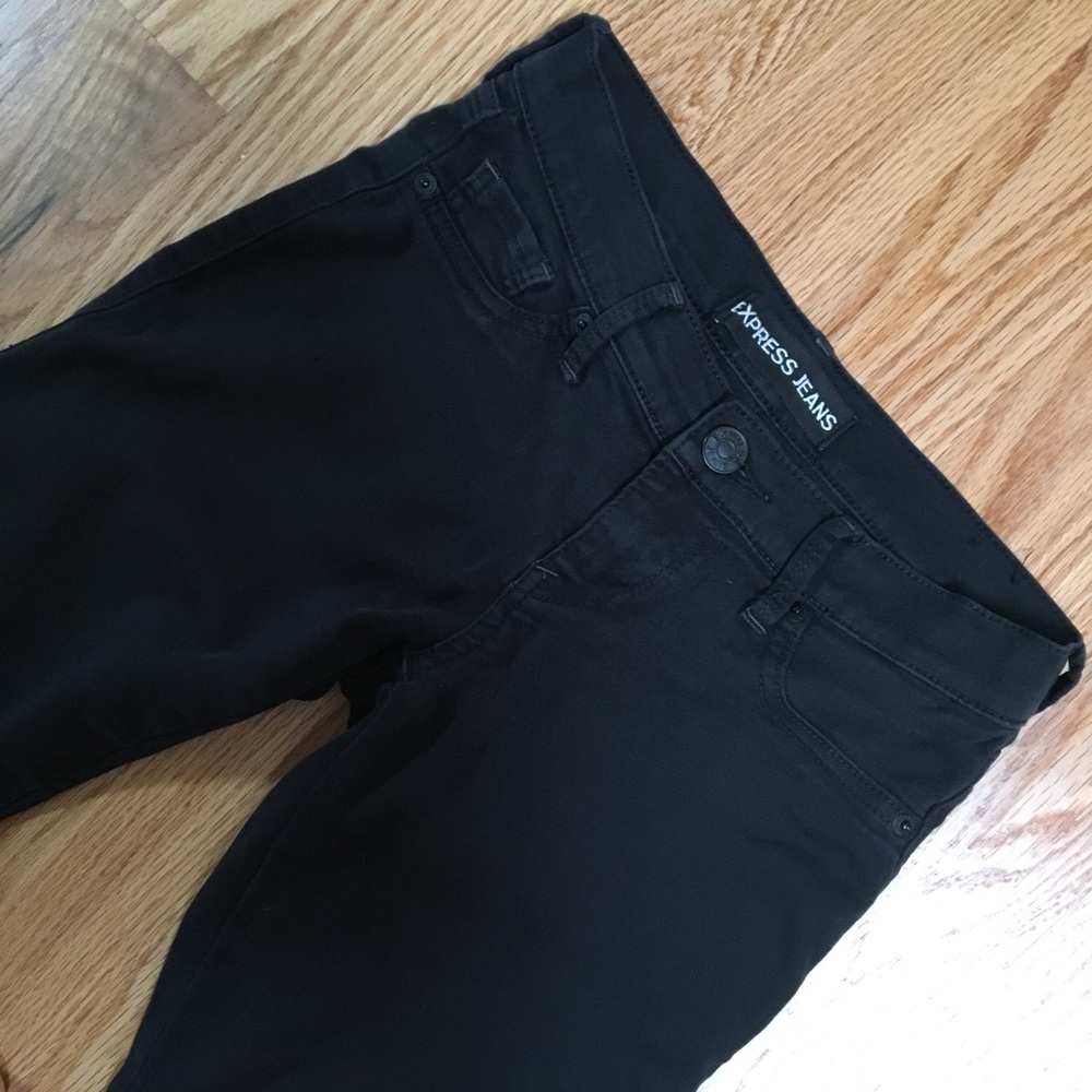 Express black Stella low rise jegging size 2R